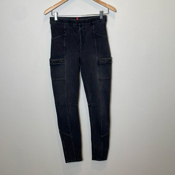 SPANX Jean-ish Cargo Pocket Ankle Leggings Small - Picture 2 of 9